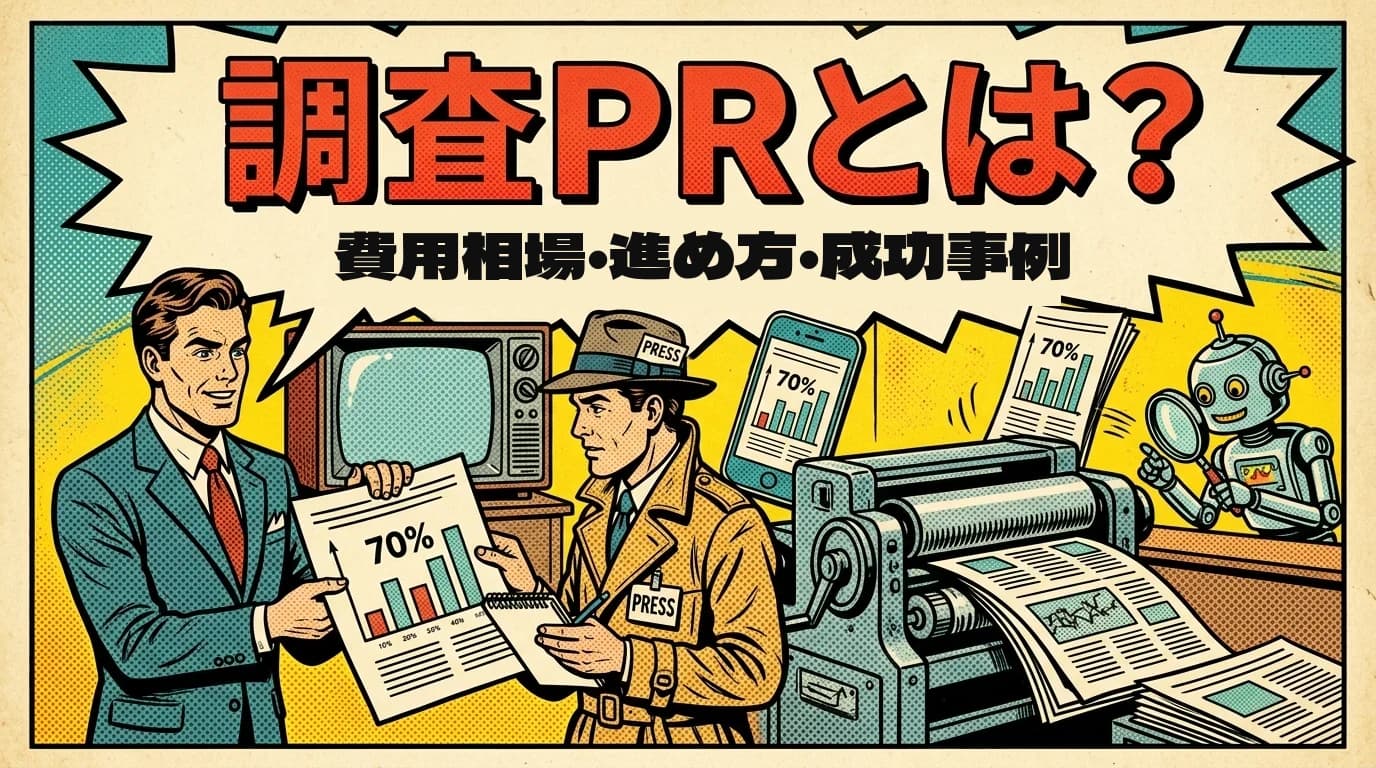 調査PR（調査リリース）とは？費用相場・進め方・成功事例を解説