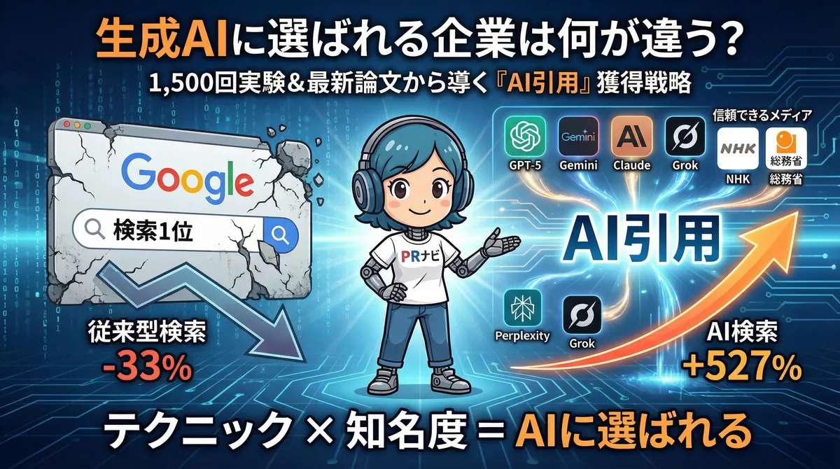 生成AIに選ばれる企業は何が違う?最新論文を元に1,500回実験してみた