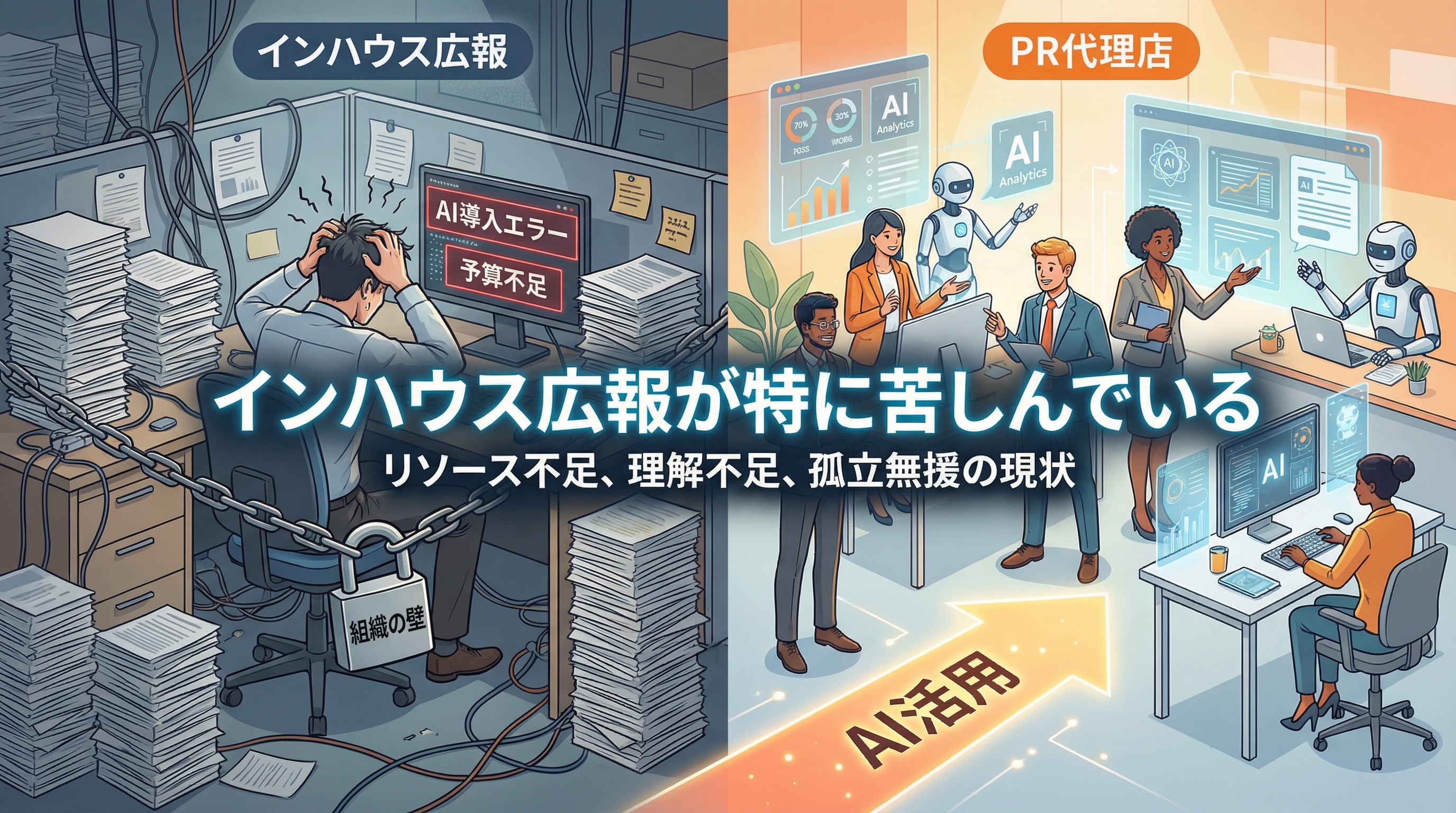 インハウス広報がAI活用に苦しんでいる