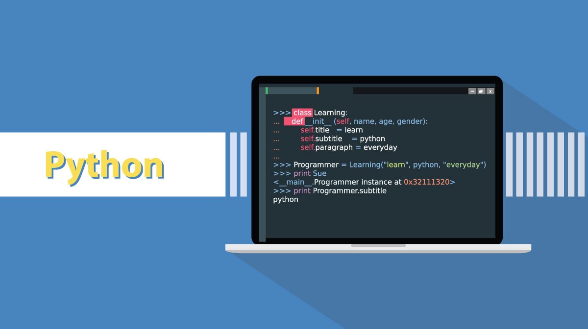 Pythonのクラス定義とインスタンス化の実行例をターミナルで表示するイラスト