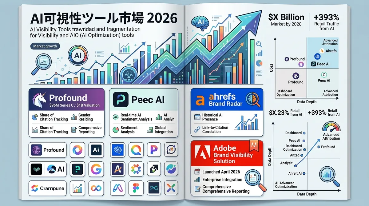 AI可視性ツール市場の地殻変動